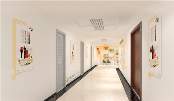 南粤物流企业办公环境文化长廊设计 南粤物流企业办公环境文化长廊设计