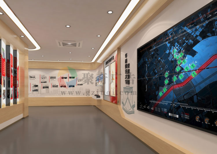 党建文化展厅，党建阵地—聚奇广告