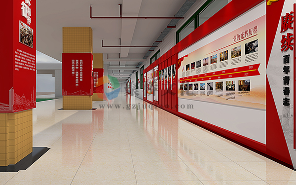 党建文化长廊设计 党建文化长廊设计